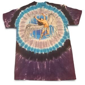 Led Zeppelin Icarus Tie-Dye Graphic T-Shirt Size Medium No Tag